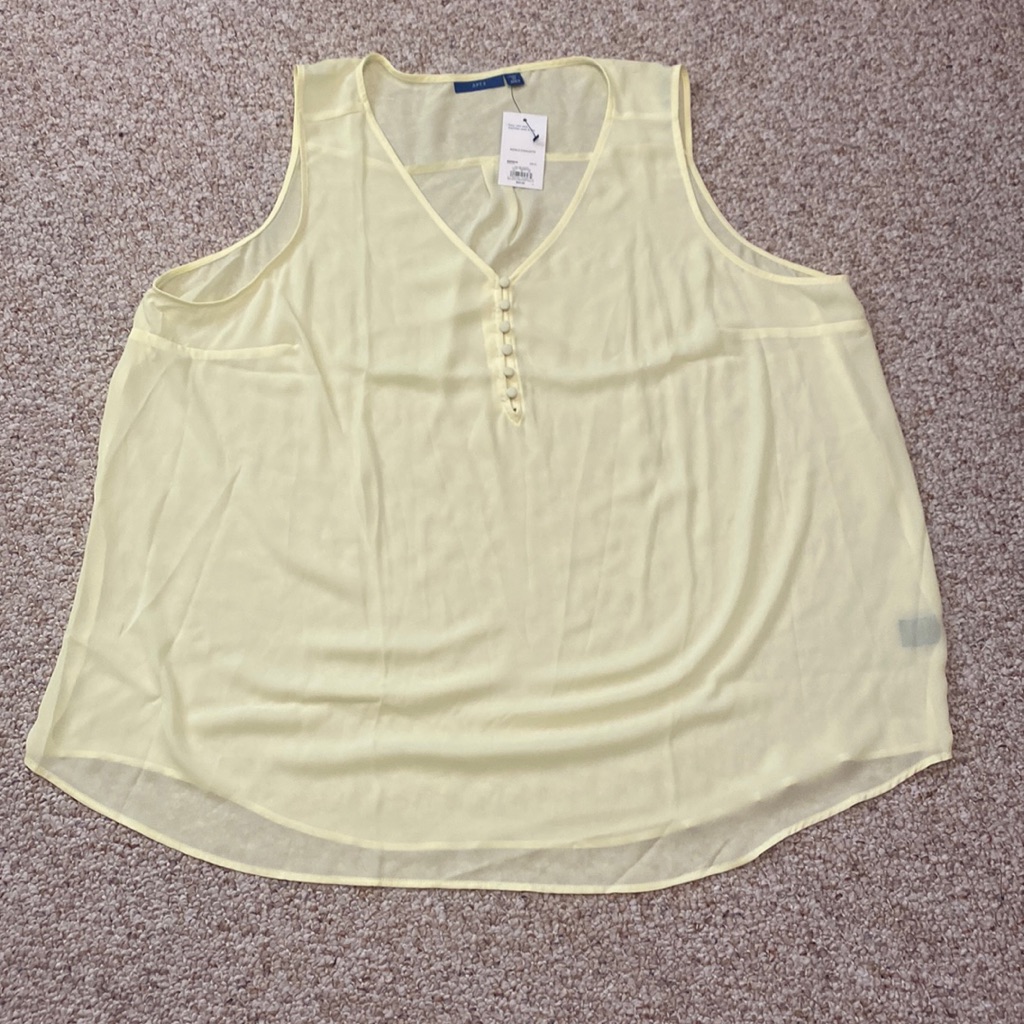 Yellow Button Blouse
